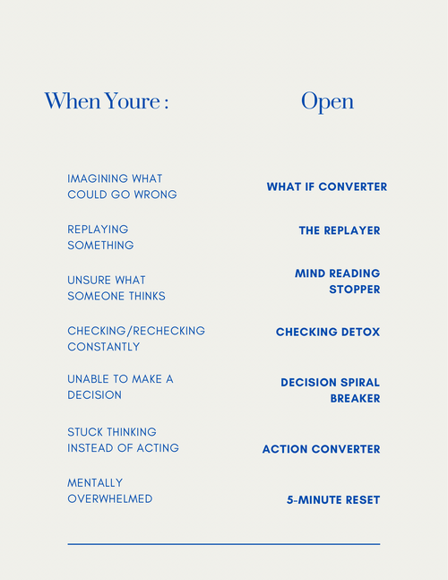 The Overthinking Reset