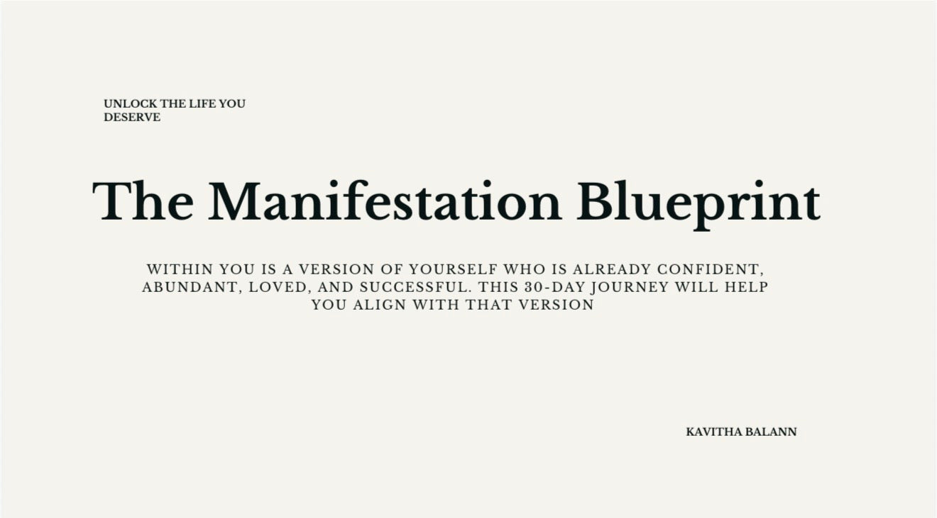 Manifestation Blueprint