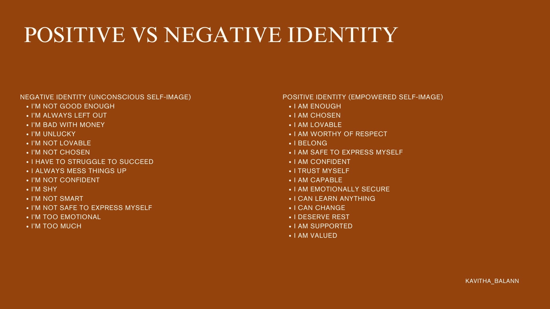 Identity Shift